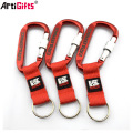 Customized Cheap gift climbing aluminum carabiner keychain no minimum